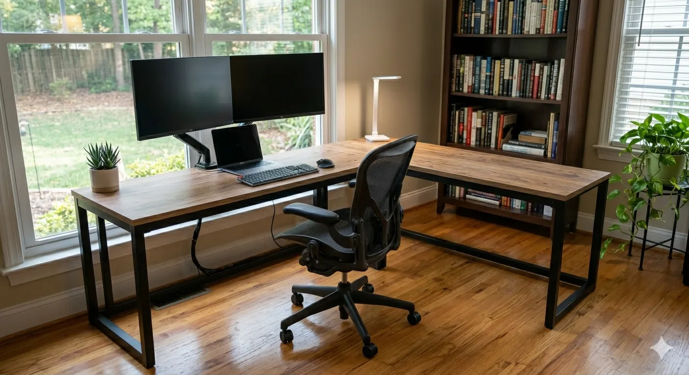Corner Desk Assembly