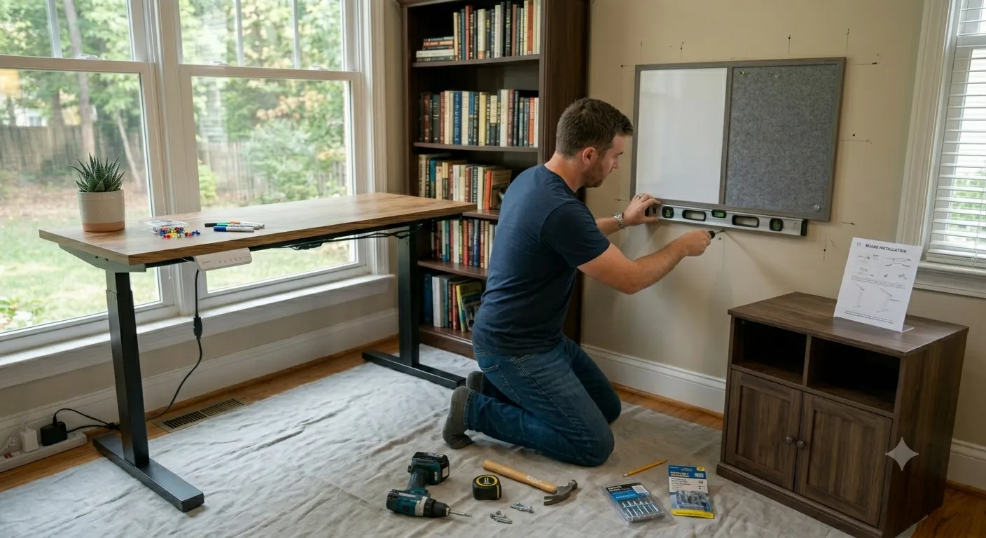 Whiteboard / Bulletin Board Installation