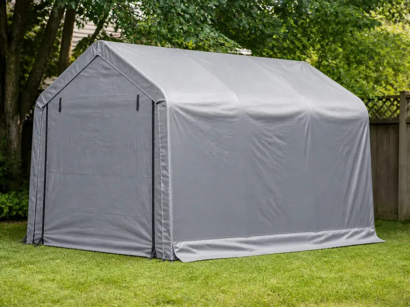 Professional assembly of Generator / Mower Storage Enclosure Kit shed in Raleigh, North Carolina