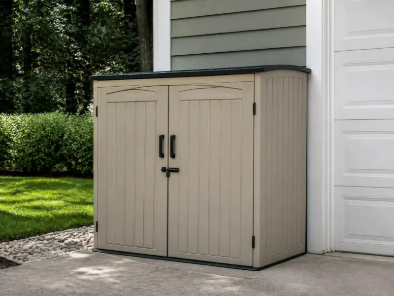 Professional assembly of Bike Storage Enclosure Kit (General) shed in Raleigh, North Carolina
