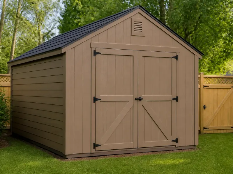 Professional assembly of Keter Manor 4×6 shed in Raleigh, North Carolina
