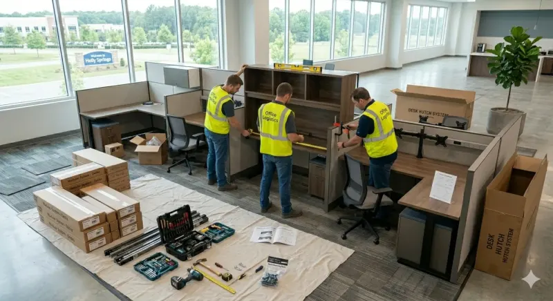 Desk Hutch / Shelf Attachment in North Carolina