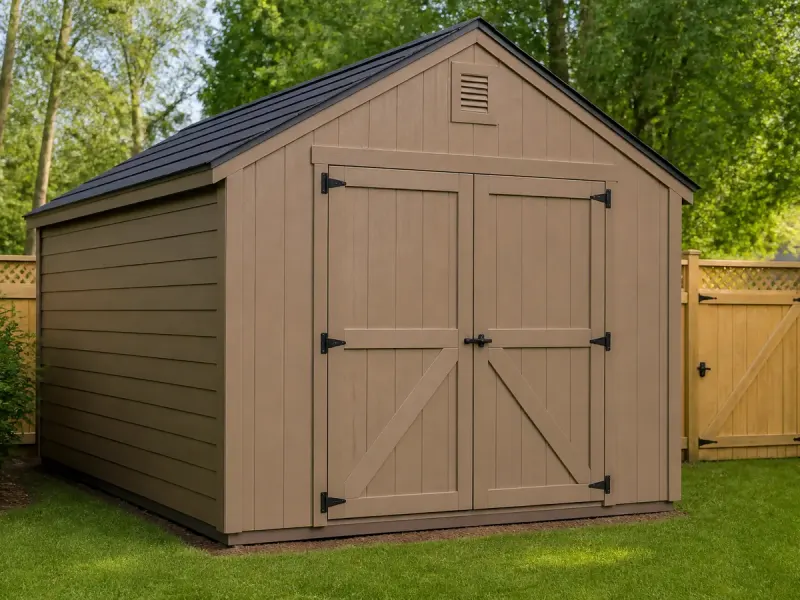 Professional assembly of Keter Stronghold 2.0 10×8 shed in Raleigh, North Carolina
