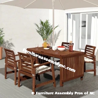 Outdoor Patio Dining Set Assembly