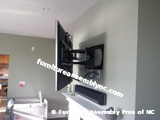 Full-Motion TV Wall Mount Installation